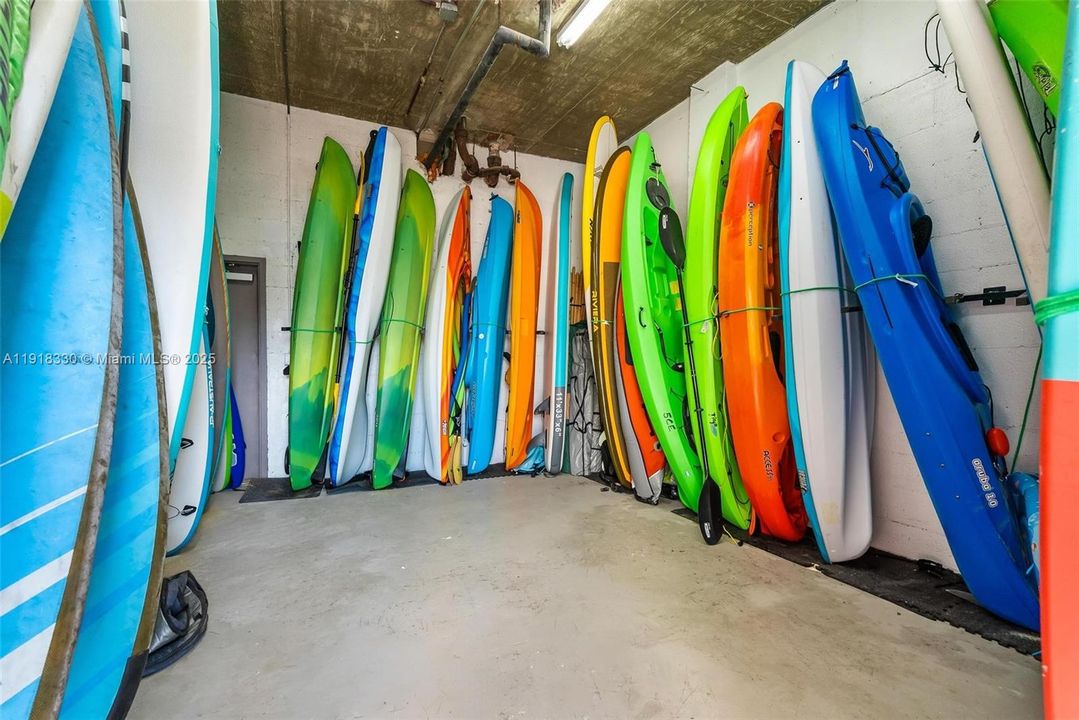 kayak storage