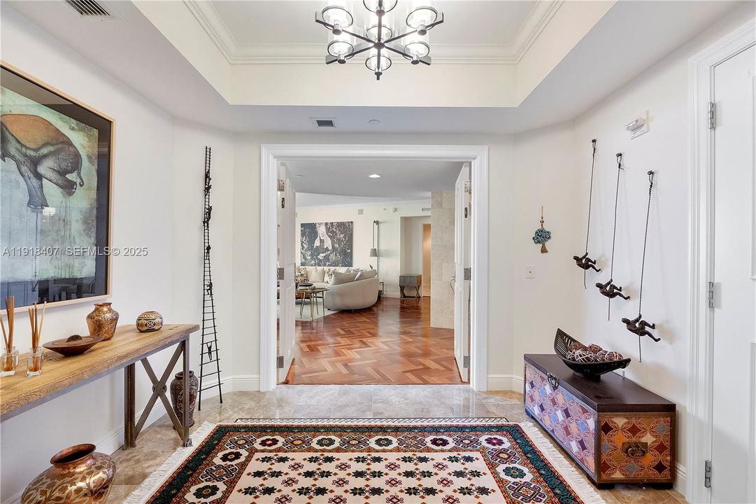 Private Foyer Entrance w doors open