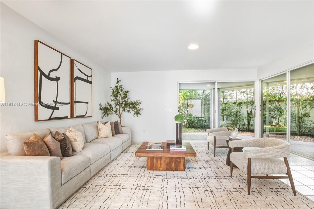 All living areas open to a large covered terrace