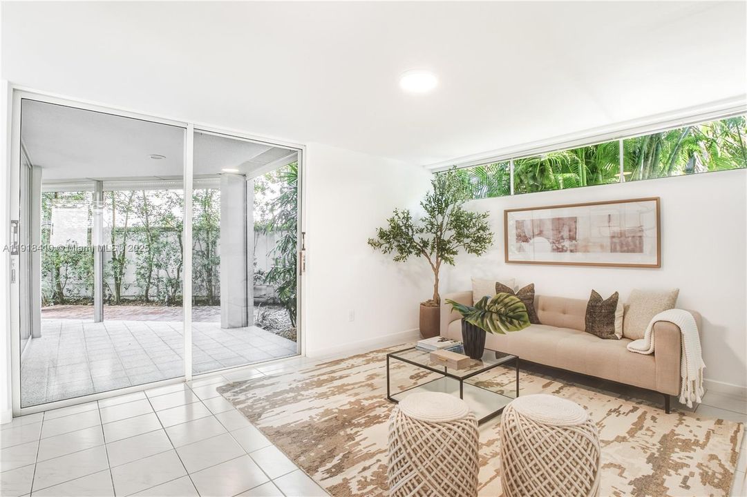 All living areas open to large covered terrace