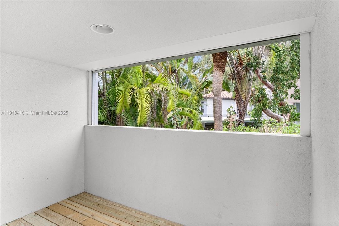 Primary bathroom covered balcony