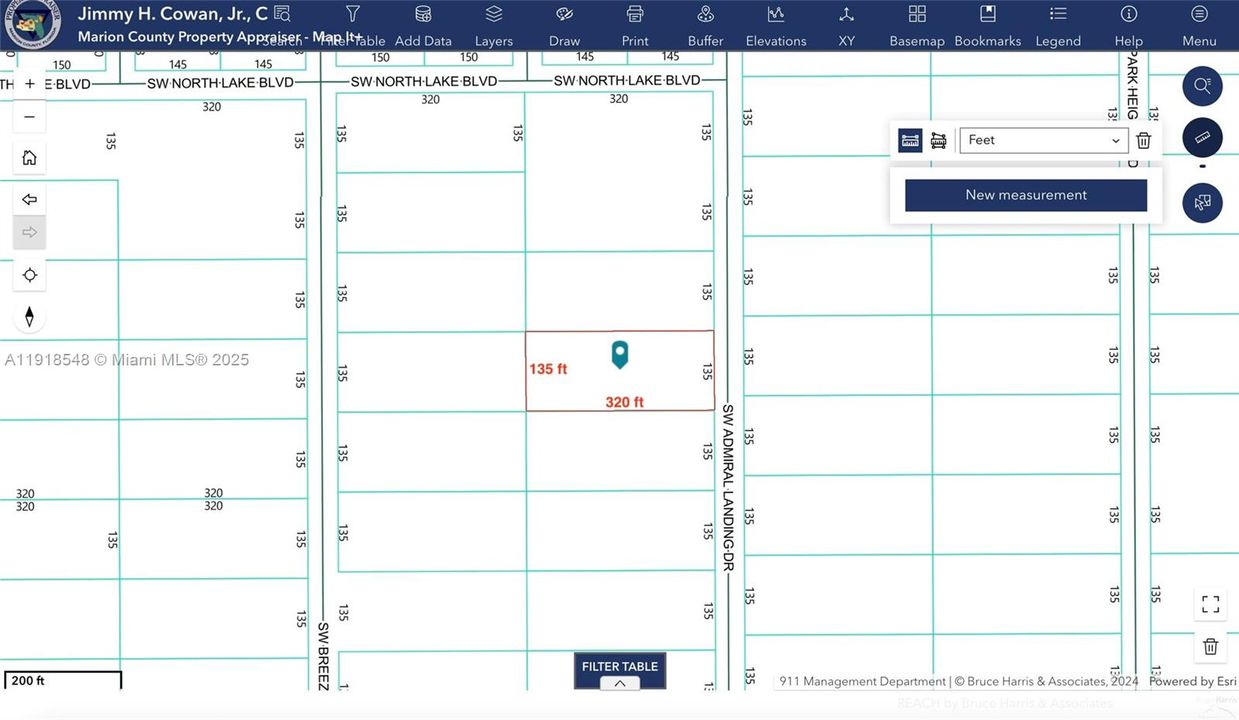 Lot Dimensions: 135 ft x 320 ft