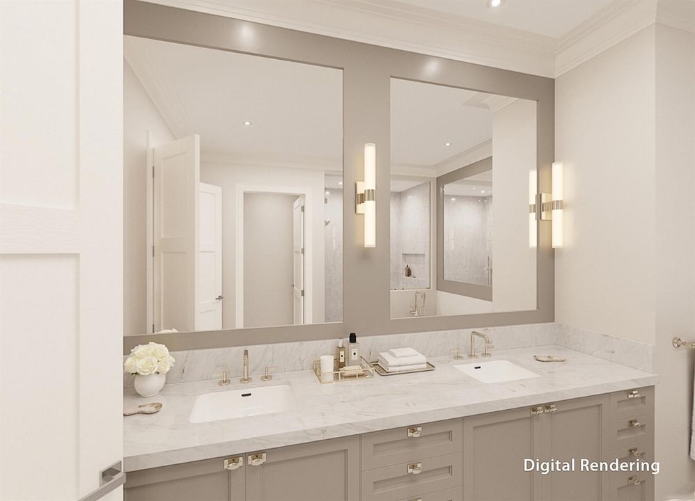 Primary Bathroom Rendering