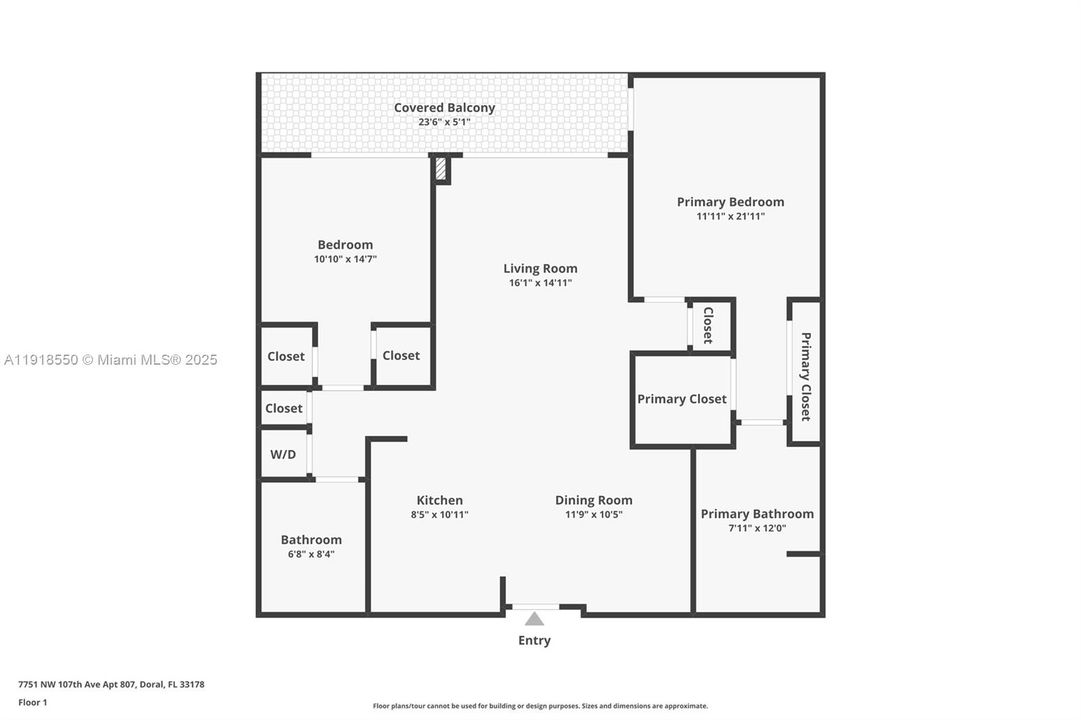 En Venta: $450,000 (2 camas, 2 baños, 1130 Pies cuadrados)