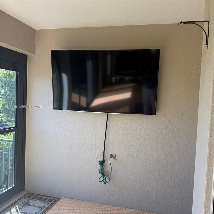 TV Monitor in FL Room.