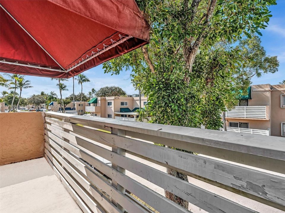 Second floor balcony from master bedroom.
