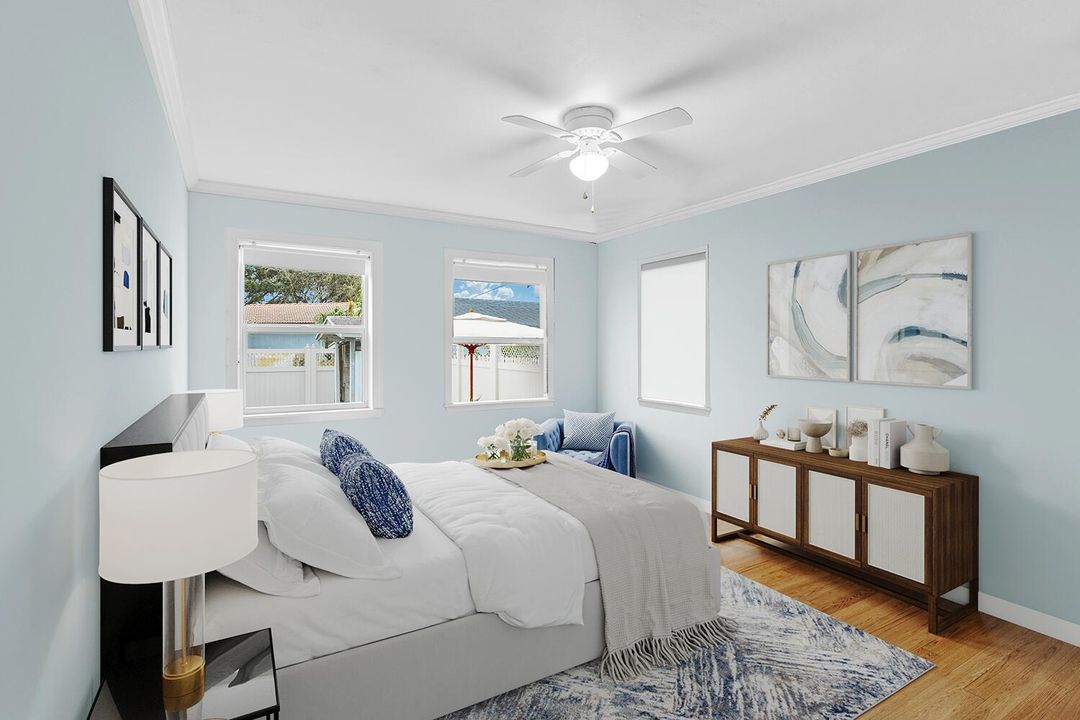 Virtual Staged Bedroom 2