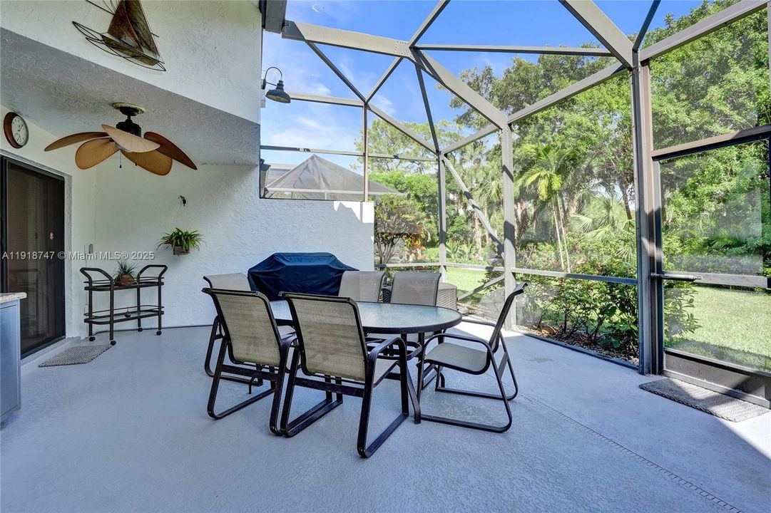 Large screened in patio