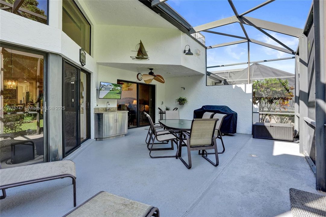 Large screened in patio