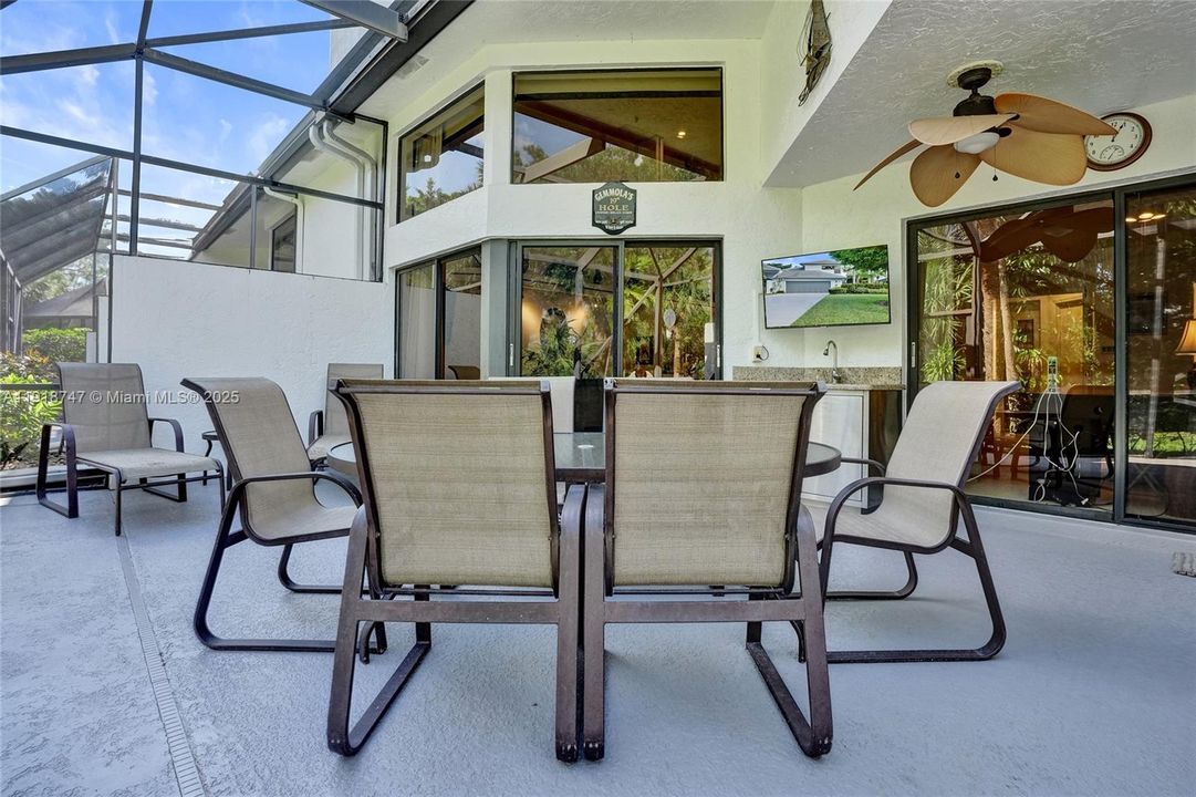 Large screened in patio