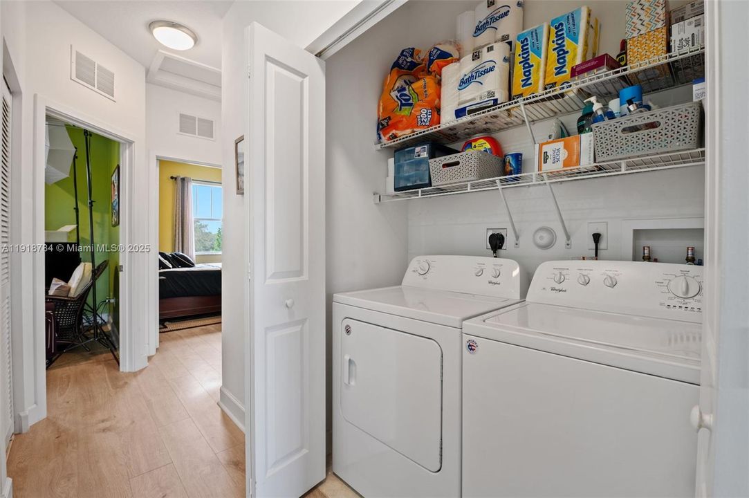 Convenient in-home laundry—no more trips to a laundromat or garage