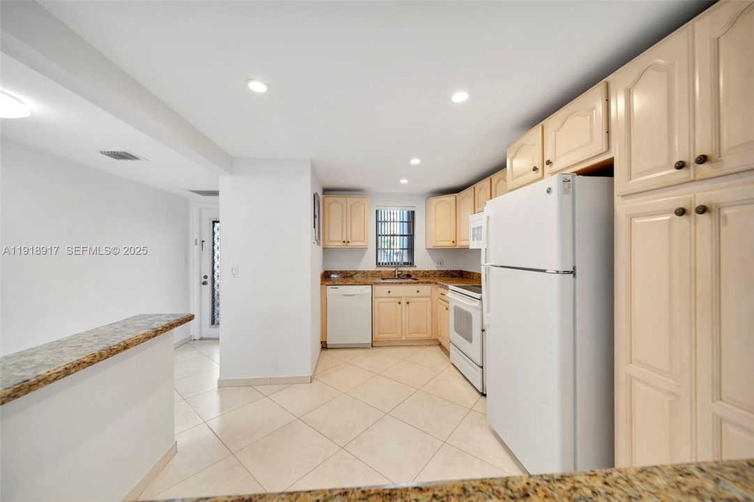 Updated kitchen with pantry storage