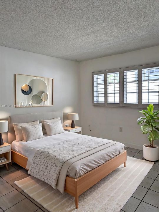 Virtually Staged Bedroom