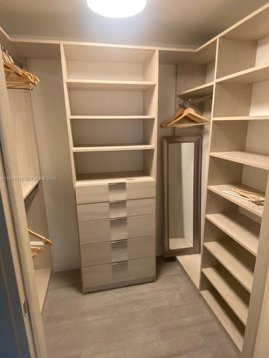large walk-in closet