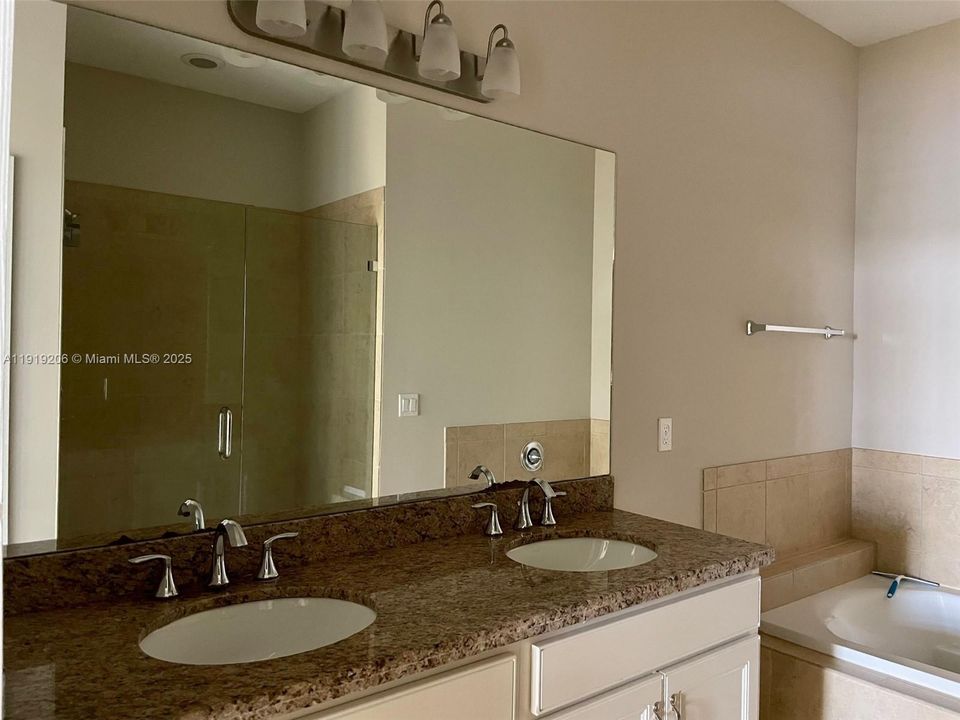 Master Bathroom with Double Basins