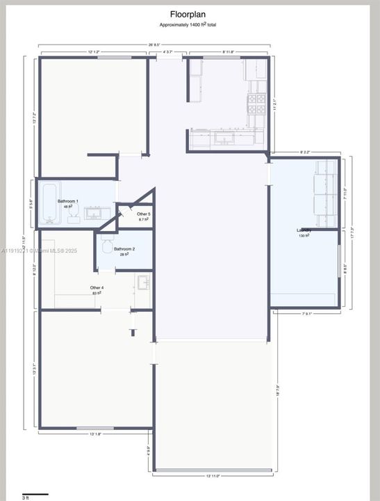 В аренду: $2,300 (2 спален, 2 ванн, 1385 Квадратных фут)