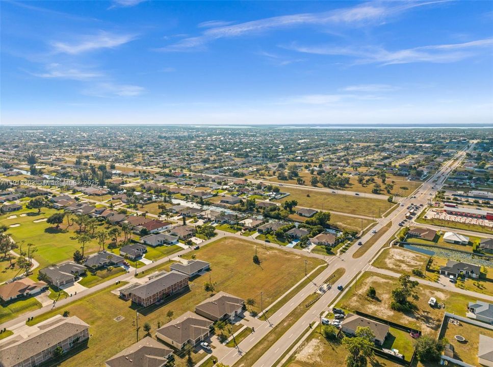 Surrounded by paved streets with easy access for construction.