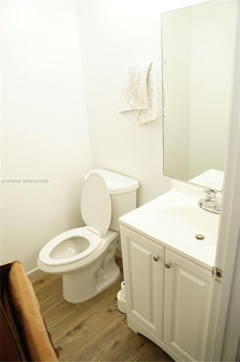 1/2 bathroom - downstairs