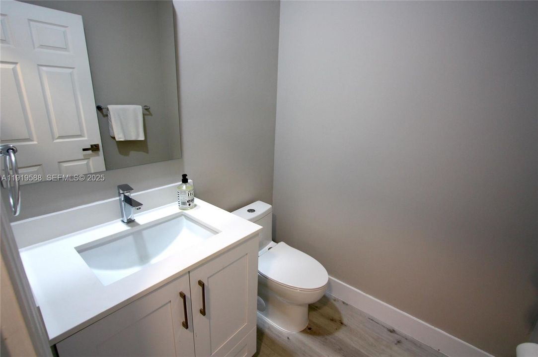 Powder Room on First Floor