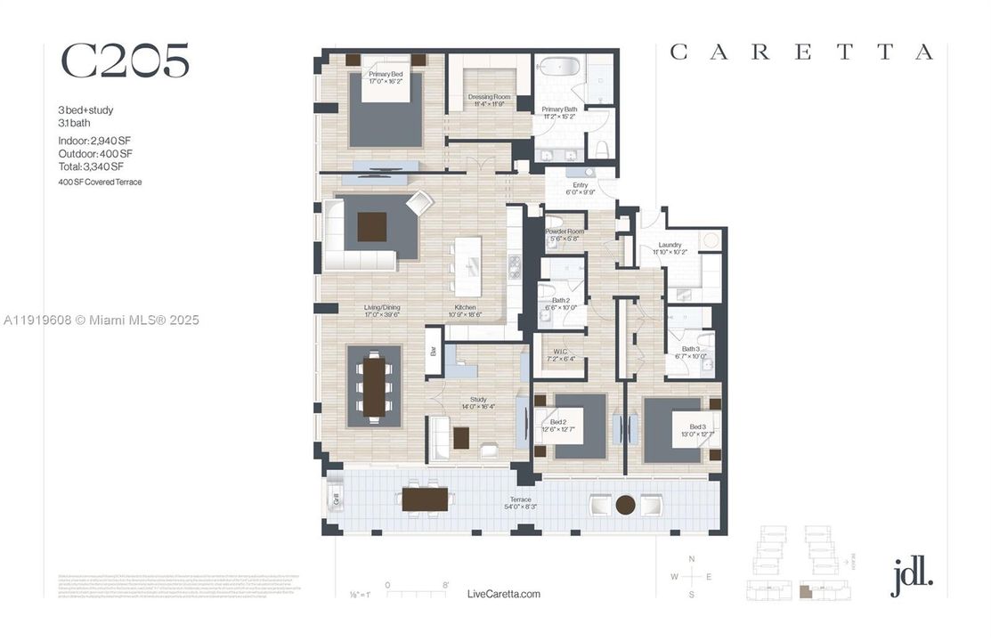 Active With Contract: $2,522,000 (3 beds, 3 baths, 2940 Square Feet)