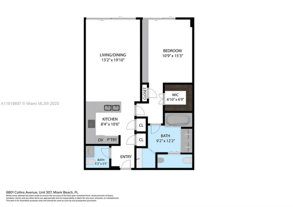 出租: $6,700 (1 贝兹, 1 浴室, 920 平方英尺)