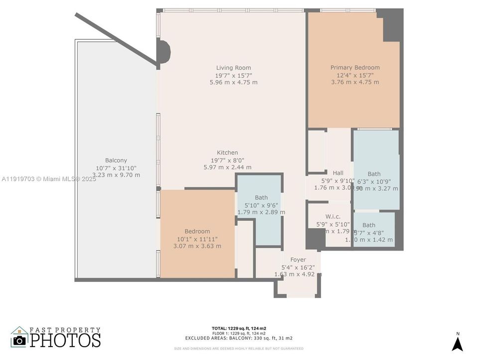 For Rent: $11,000 (2 beds, 2 baths, 1105 Square Feet)