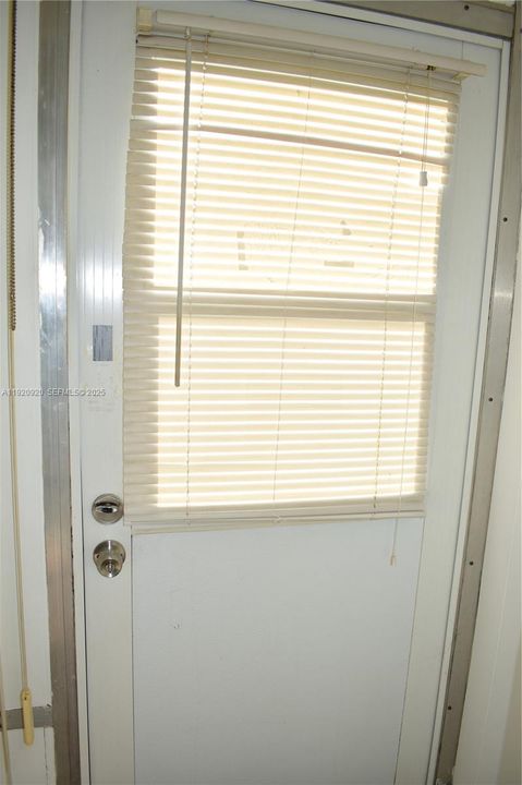 rear exit in case of emergency