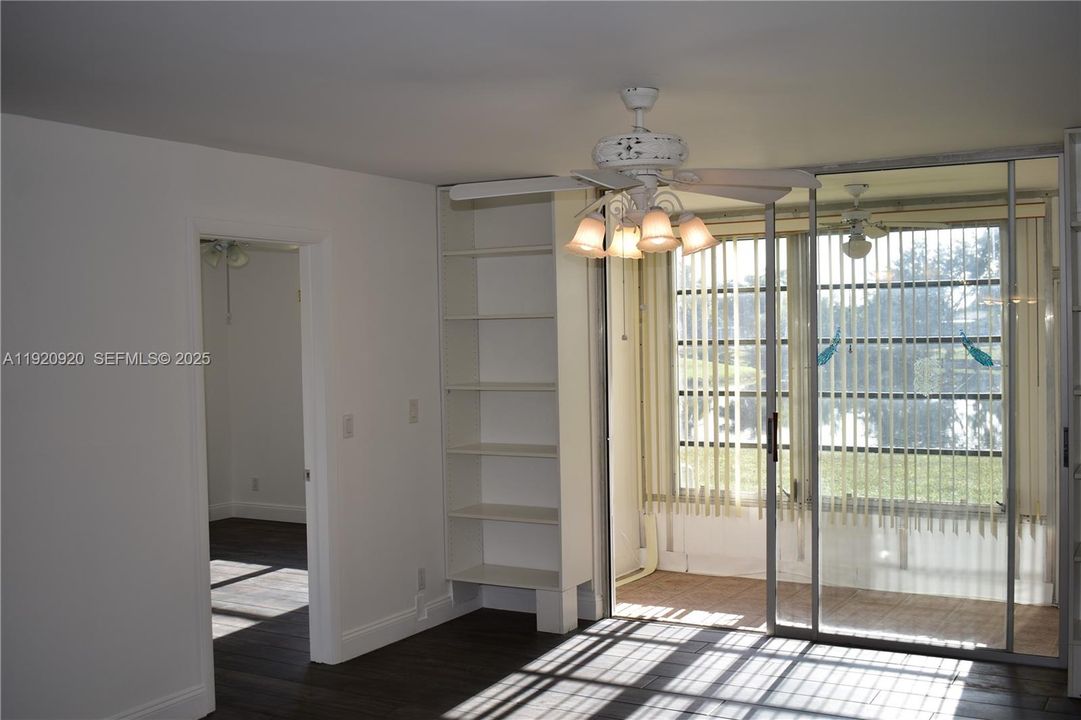 2 built in bookcases