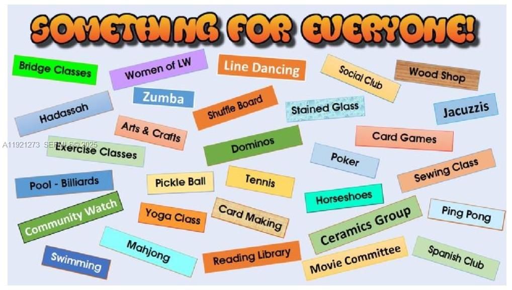 All kinds of activities to enjoy