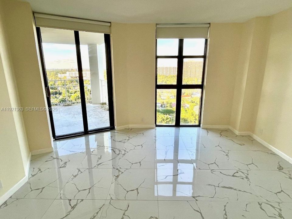 master bedroom has direct access to the balcony