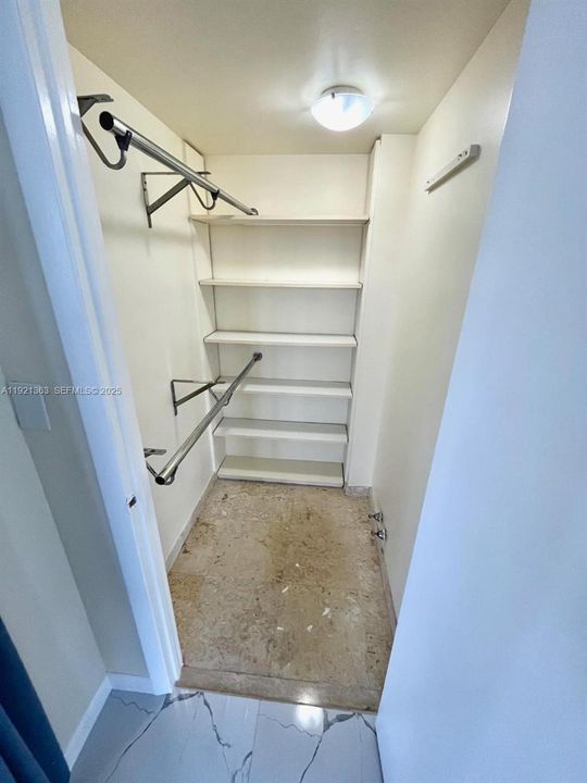 second bedroom walk-in closet