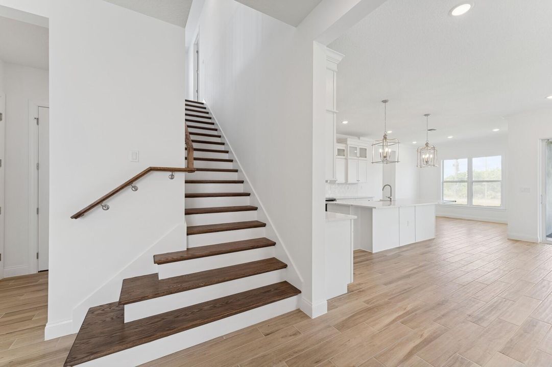 Stairs, Kitchen, Great Room