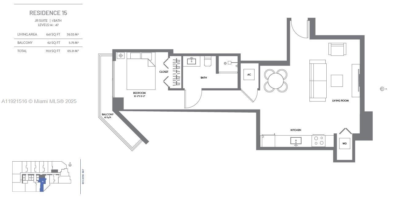 For Sale: $665,000 (1 beds, 1 baths, 560 Square Feet)