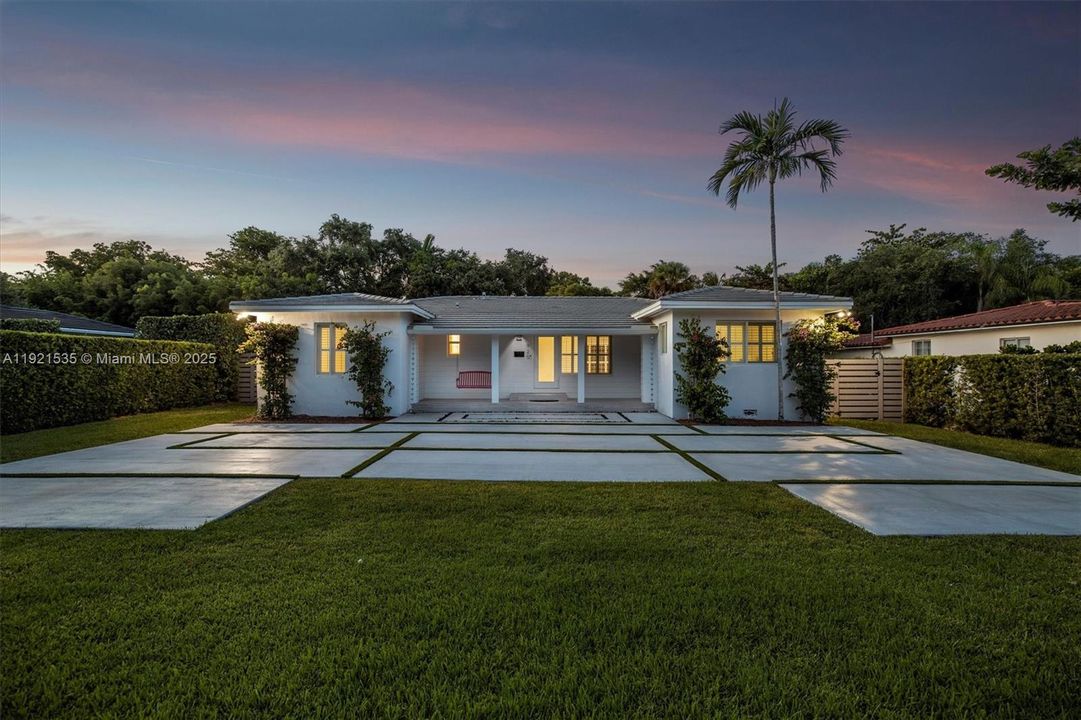 The front of the house