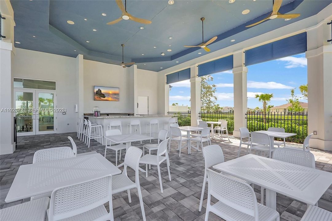 Patio and outdoor cafe