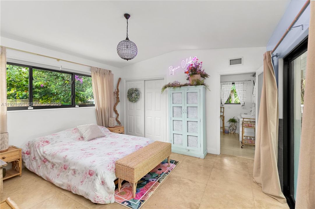 2nd Bedroom overlooking the Pool