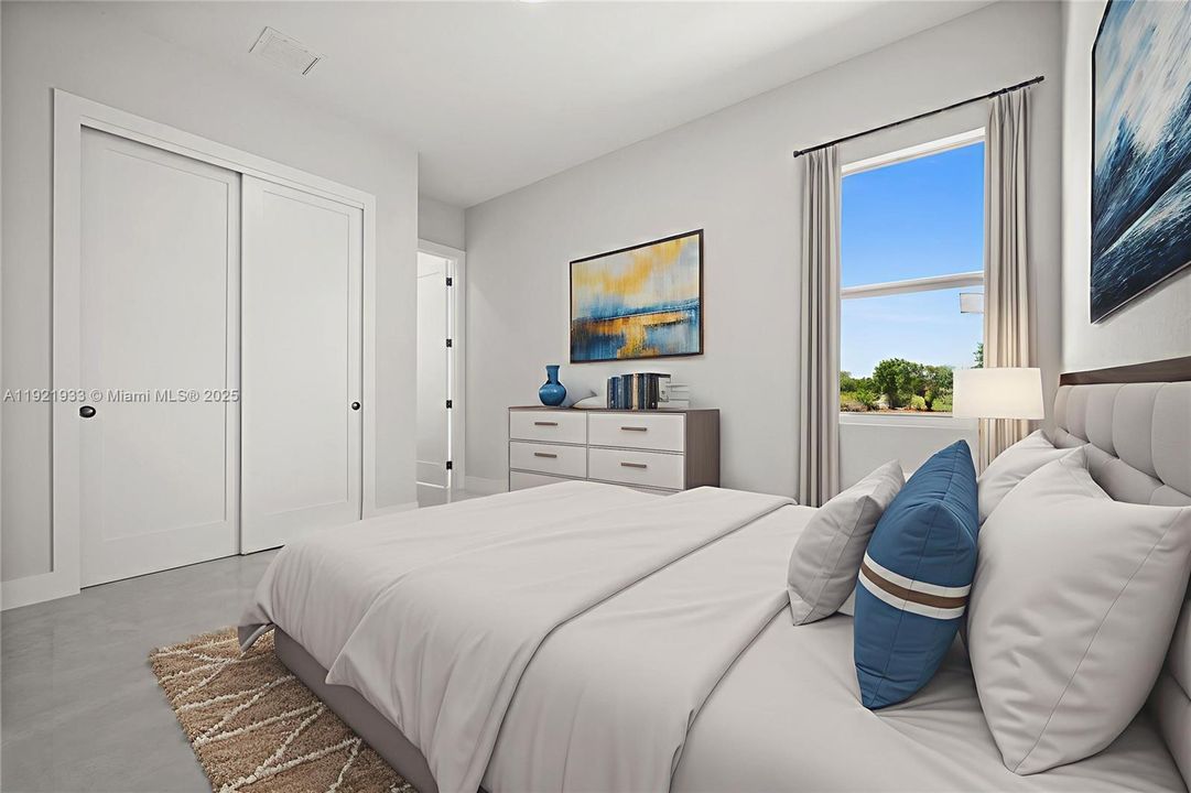 Bedroom featuring a closet