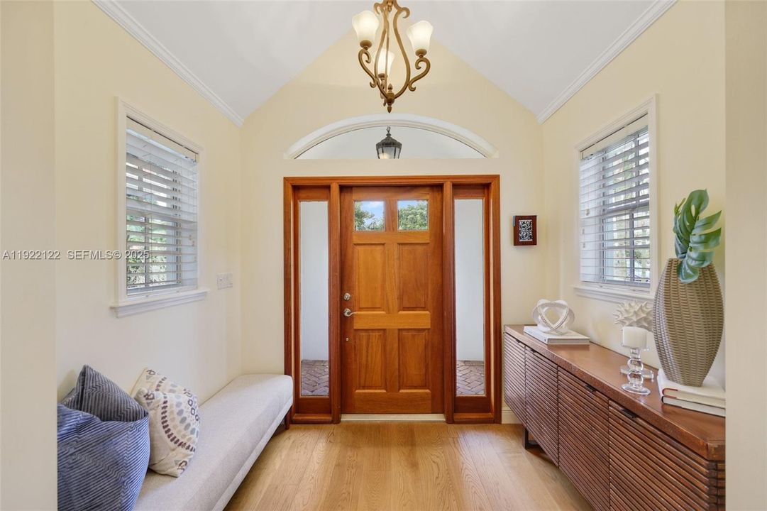 Light filled entry foyer