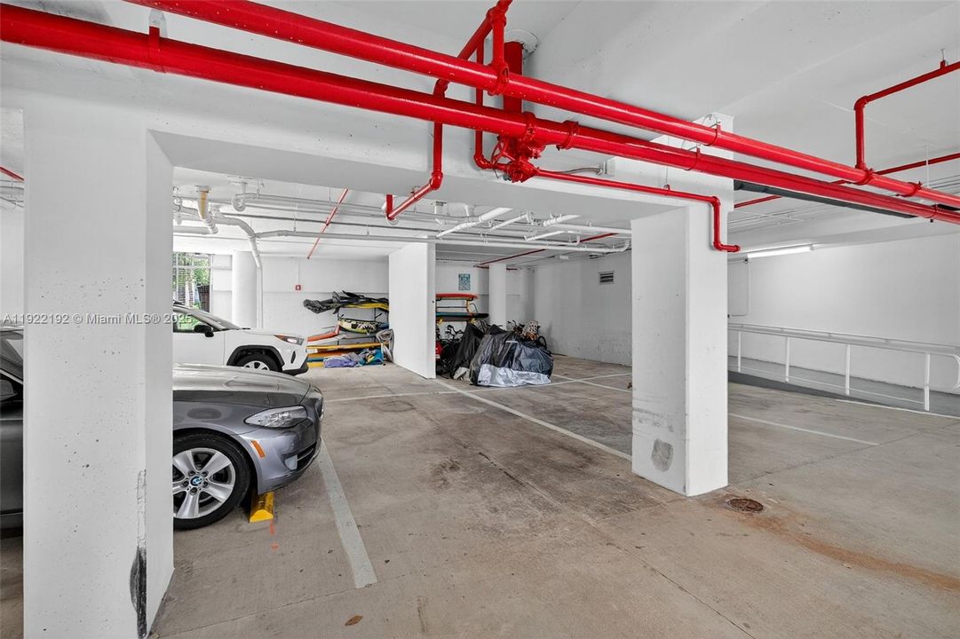 Tandem parking spot fits 2 cars