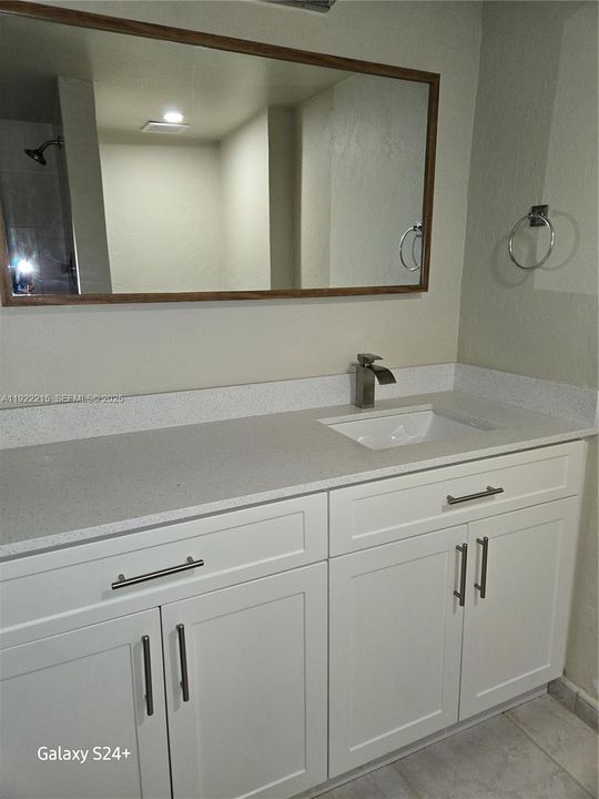 Down bathroom with shower