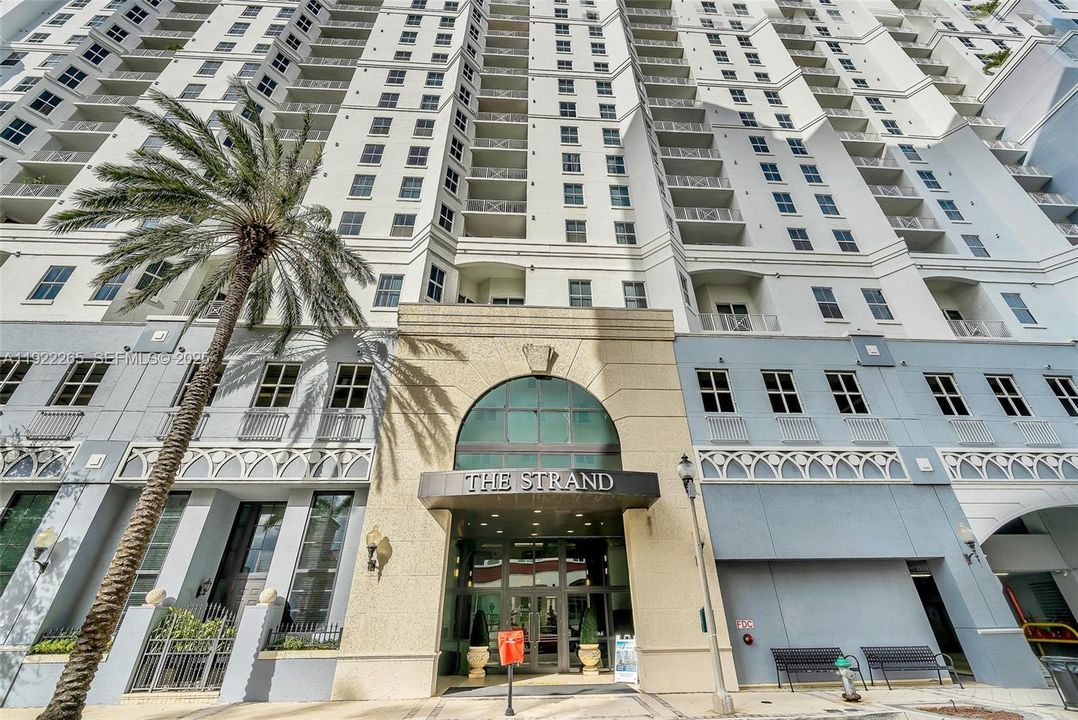 Entrance with door man