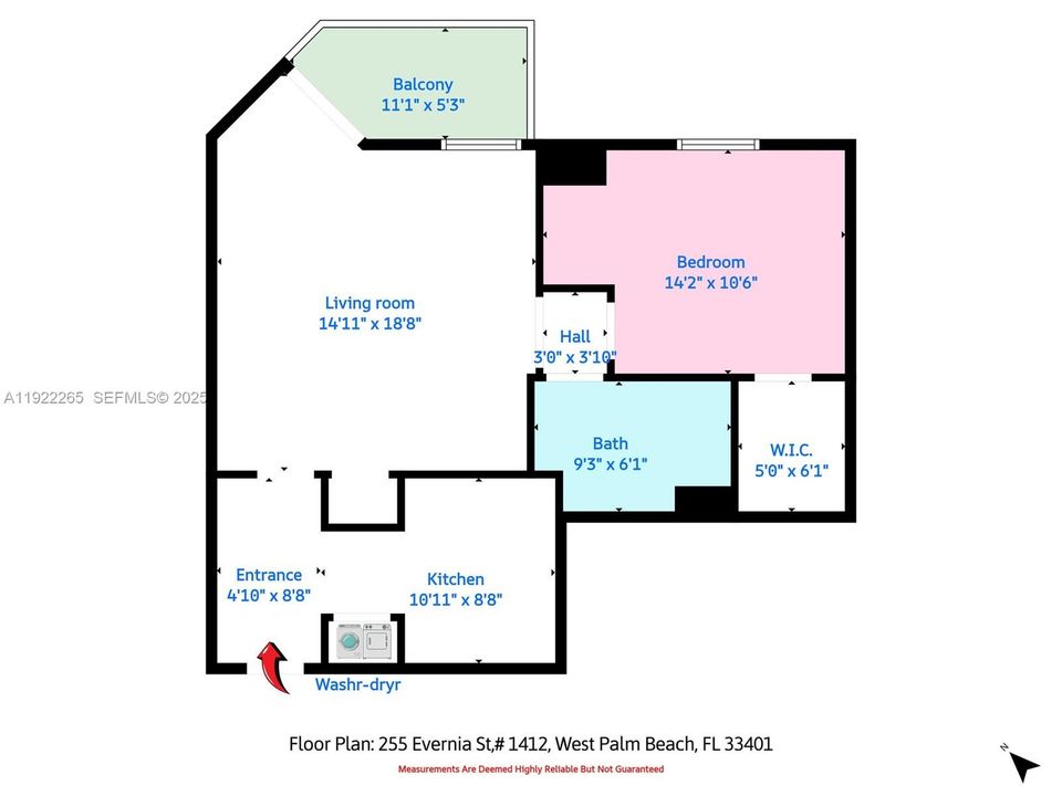 For Sale: $499,990 (1 beds, 1 baths, 666 Square Feet)