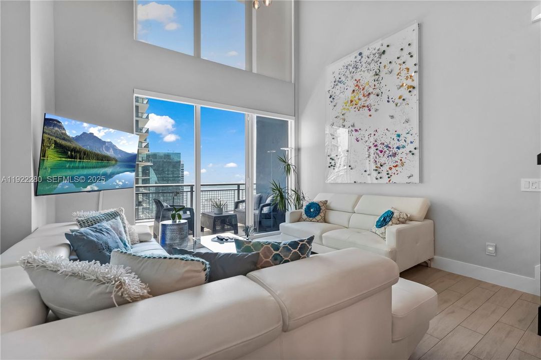 Two Story windows facing the bay!