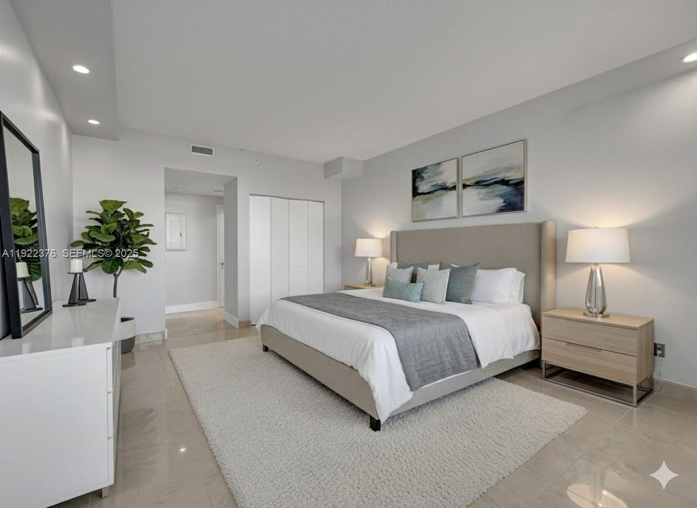 Second Master Bedroom staged