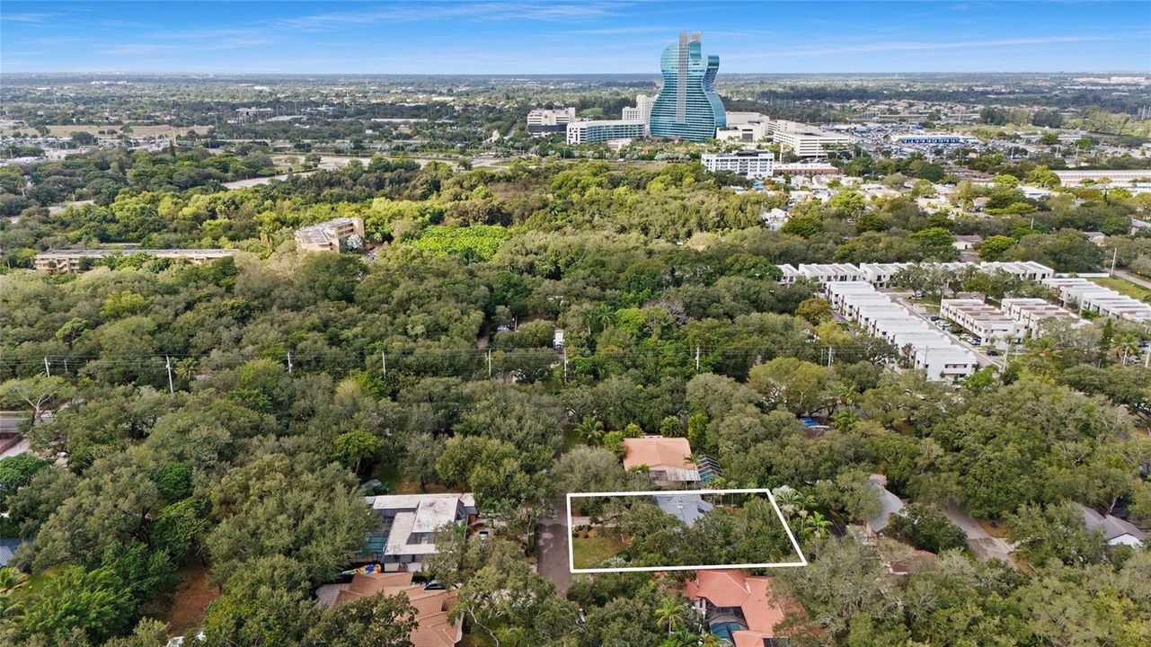 Aerial View of Hard Rock Hotel