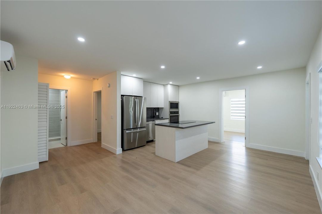 Kitchen/Living Area in 2 Bedroom Unit