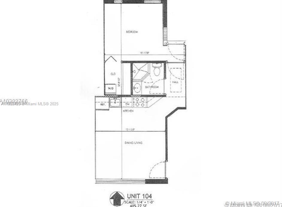 На продажу: $299,000 (1 спален, 1 ванн, 485 Квадратных фут)