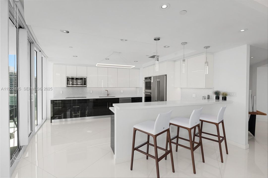 Remodeled Open lifestyle kitchen