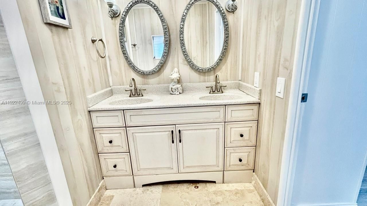 MASTER BATHROOM SINK WITH DOUBLE SINK AND MIRRORS