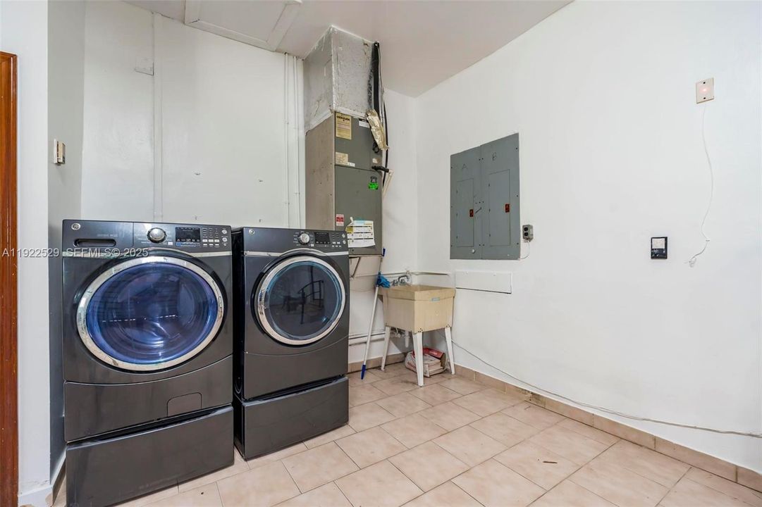Laundry in the garage